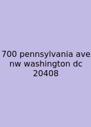 700 Pennsylvania Ave Nw Washington Dc 20408