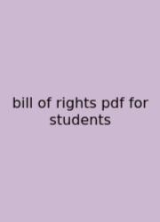 Bill Of Rights Pdf For Students
