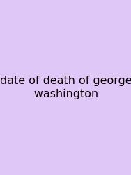 Date Of Death Of George Washington