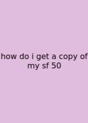 How Do I Get A Copy Of My Sf 50