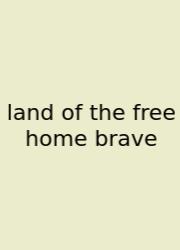 Land Of The Free Home Brave