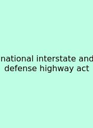 National Interstate And Defense Highway Act