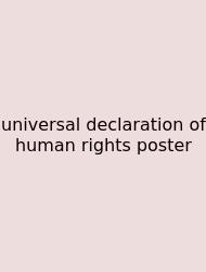 Universal Declaration Of Human Rights Poster