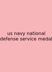 Us Navy National Defense Service Medal