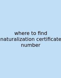 Where To Find Naturalization Certificate Number