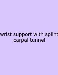 Wrist Support With Splint Carpal Tunnel