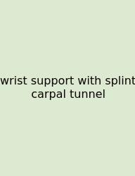 Wrist Support With Splint Carpal Tunnel