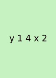 Y 1 4 X 2